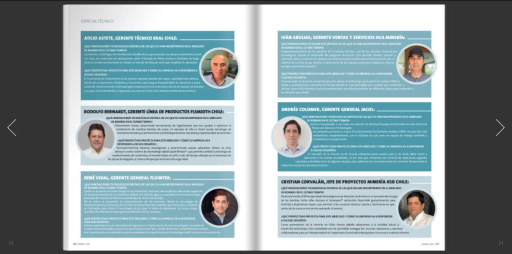 Portada revista Bombas un elemento en constate evolución