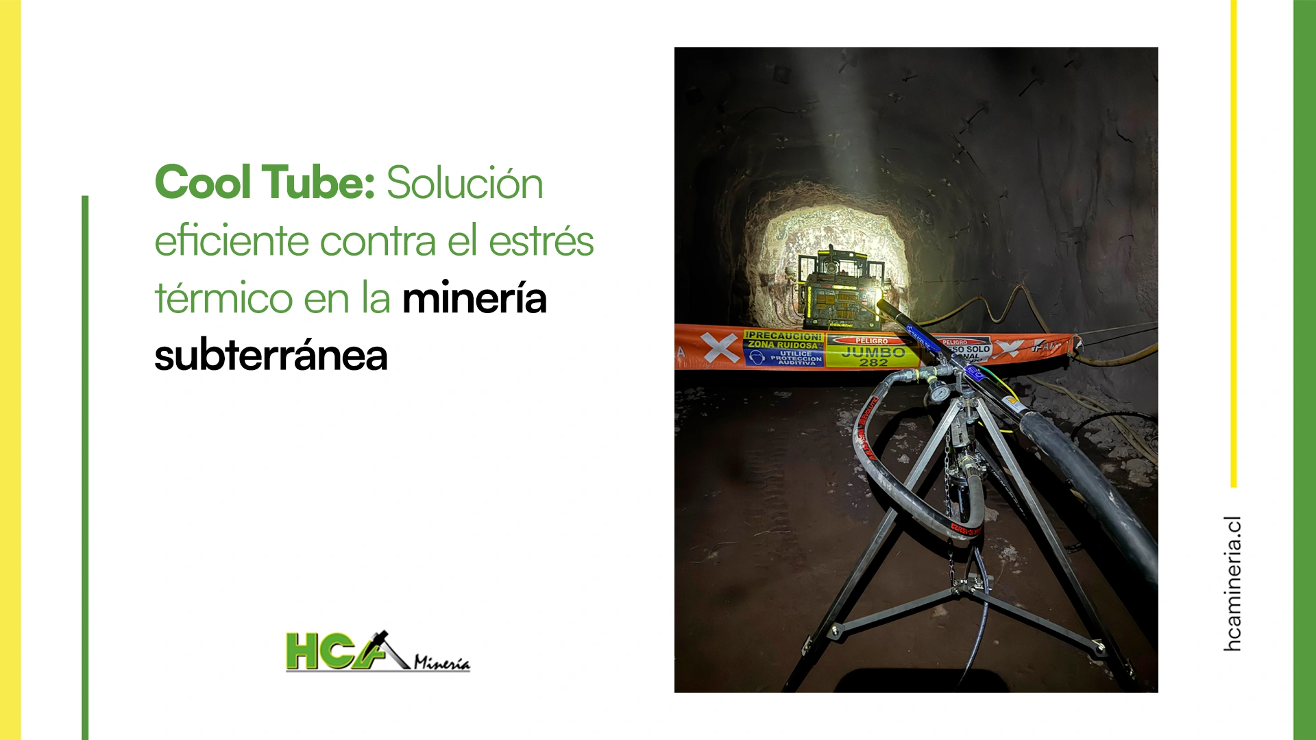 El sistema Cool Tube constituye una solución probada para brindar y mantener condiciones manejables en la minería subterránea.