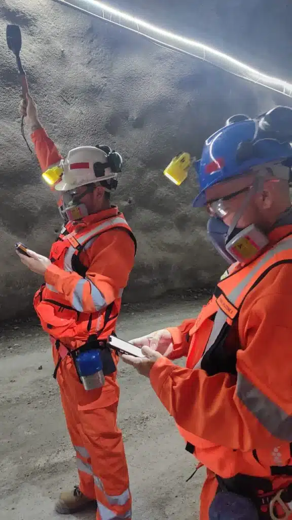 Monitoreo de las condiciones en mina.